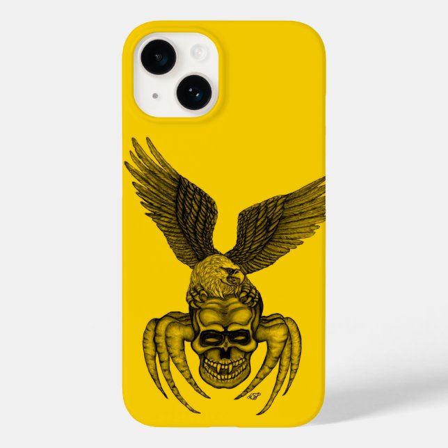 Funda De Case-Mate Para iPhone Spiderskull con águila (Reverso )