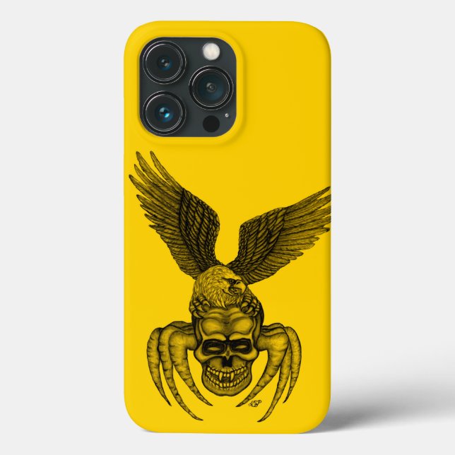 Funda De Case-Mate Para iPhone Spiderskull con águila (Reverso )