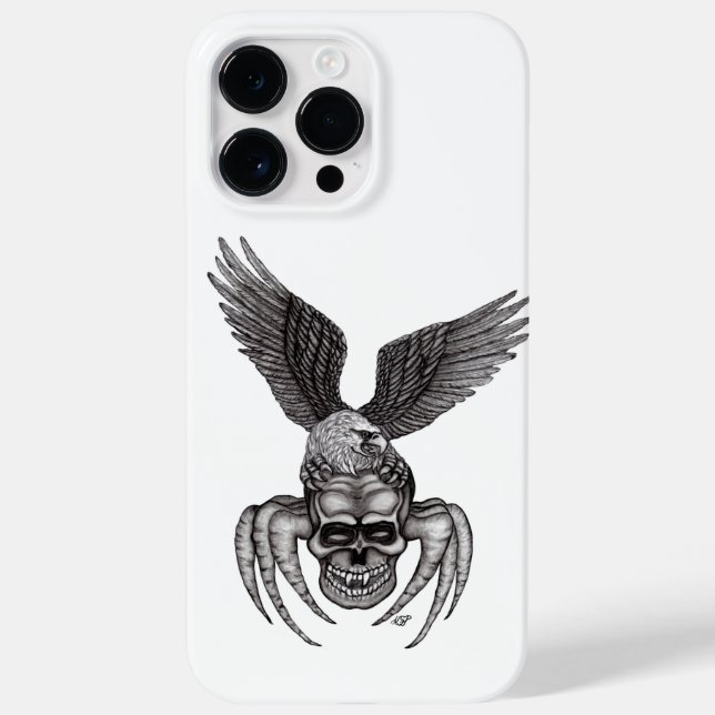 Funda De Case-Mate Para iPhone Spiderskull con águila (Reverso)