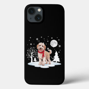 Funda Para iPhone 13 Spinone Italiano Bajo la Luz de la Luna Nieve Navi