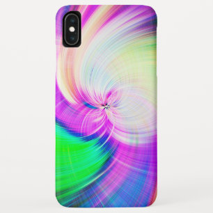 Funda Para iPhone XS Max SPIRALFLUO - Fractal Psicodélico Colorido Moderno 