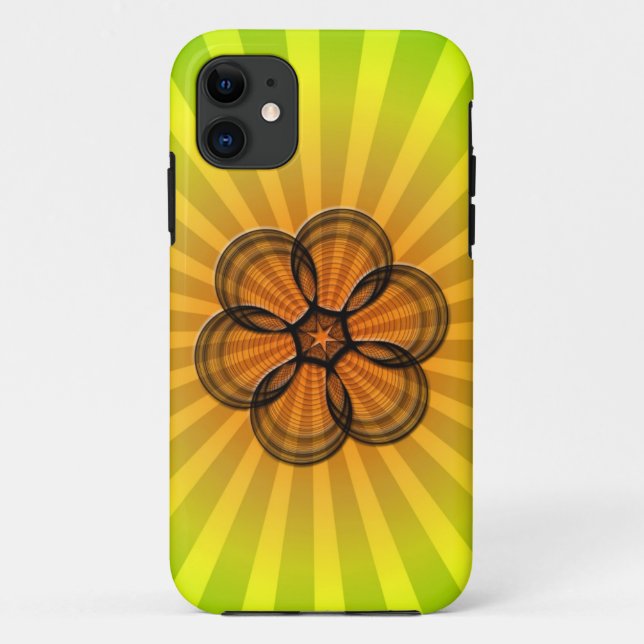 Funda De Case-Mate Para iPhone Spirograph Sunburst (Reverso)