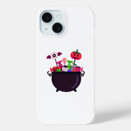 Funda Para iPhone 15 Spooky Halloween Candy Cauldron