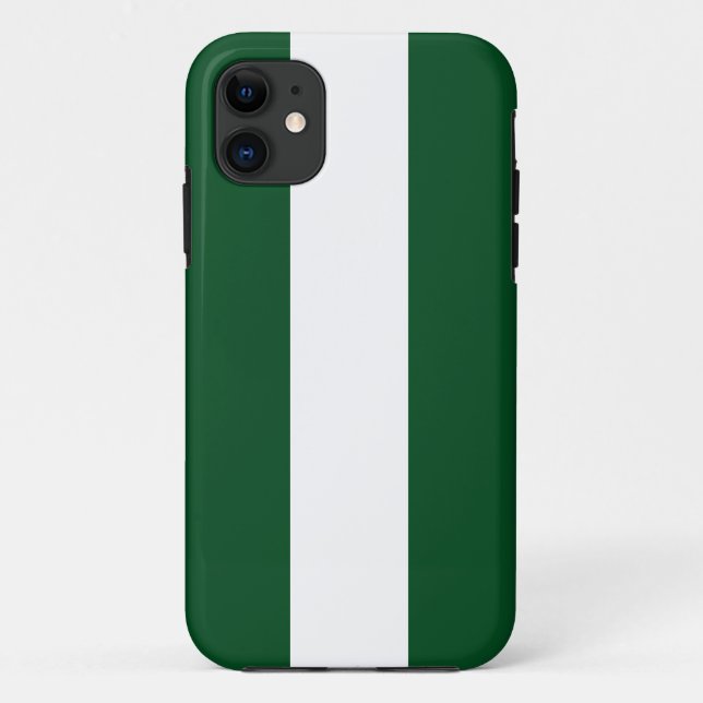 Funda De Case-Mate Para iPhone Sporty Setentis Forest Green Camp Stripes (Reverso)