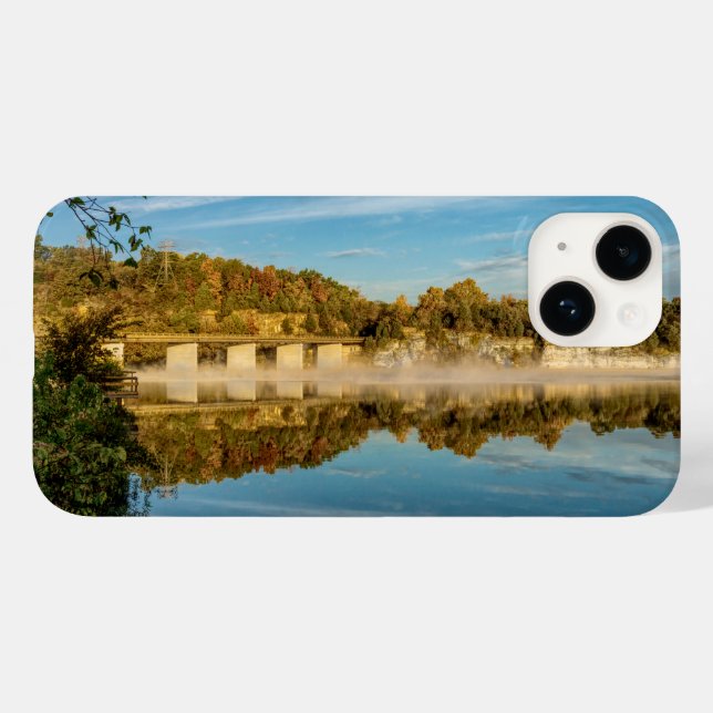 Funda De Case-Mate Para iPhone Springfield del lago Glow de otoño (Reverso  (Horizontal))