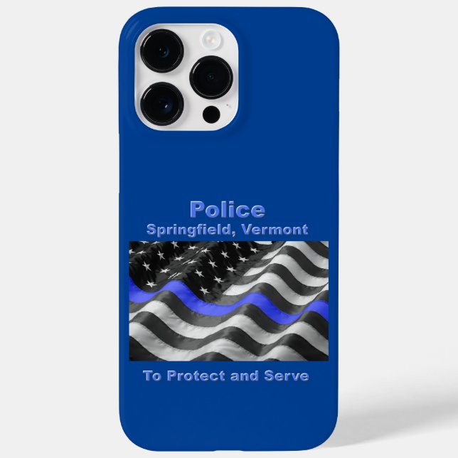 Funda De Case-Mate Para iPhone Springfield, Vermont. Policía (Reverso)