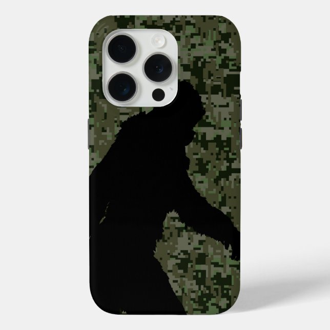 Funda De Case-Mate Para iPhone Squatchin por en camuflaje digital de olivos (Reverso )