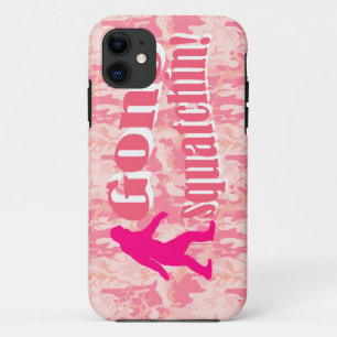 Funda Para iPhone 11 Squatching en camuflaje rosa