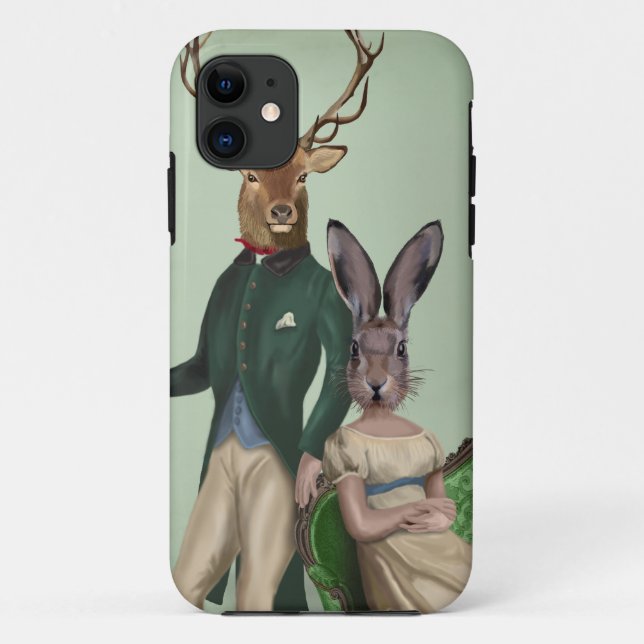 Funda De Case-Mate Para iPhone Sr. Deer y Sra. Rabbit 2 (Reverso)