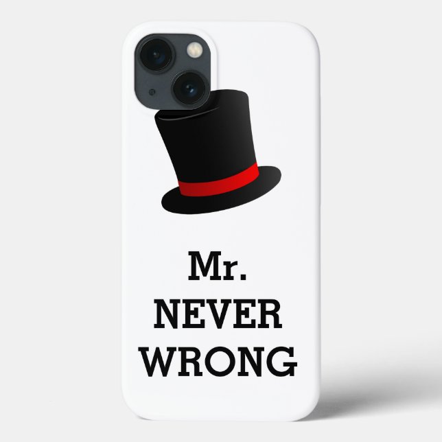 Funda De Case-Mate Para iPhone Sr Nunca Equivocado Divertido (Reverso)