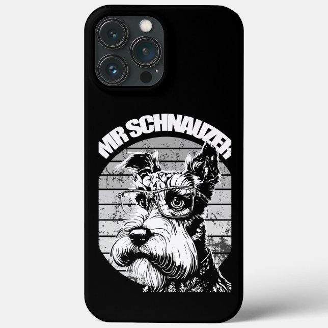 Funda De Case-Mate Para iPhone Sr Schnauzer (Reverso )