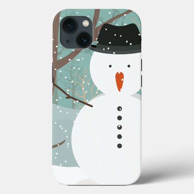 Funda De Case-Mate Para iPhone Sr. Winter Snowman (Reverso )