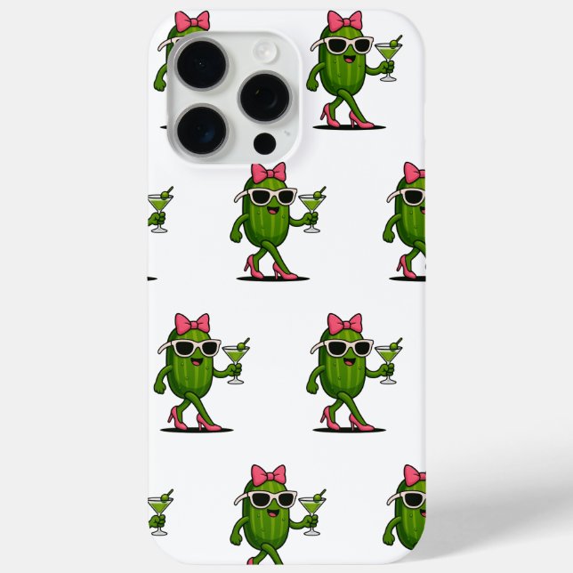 Funda De Case-Mate Para iPhone Sra. Cucumber Moda (Reverso )