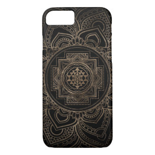 Funda Para iPhone 8/7 Sri de oro Yantra/Sri Chakra en loto