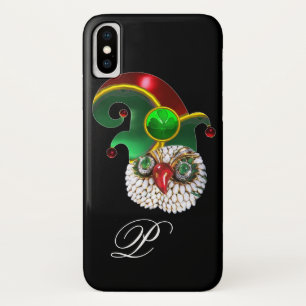 FUNDA PARA iPhone X ST PATRICK JEWEL OWL Y GORRA ELF CON SHAMROCK