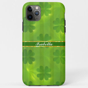 Funda Para iPhone 11 Pro Max St Patrick's Day Clover 4 muestra una colección mo