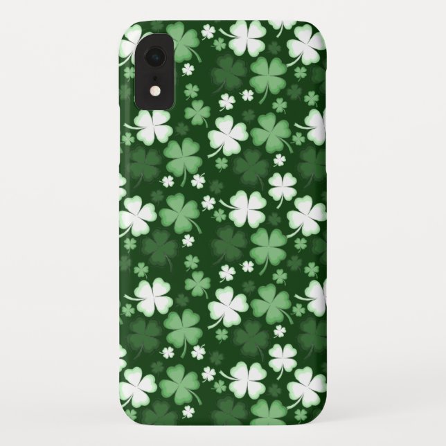 Funda De Case-Mate Para iPhone St. Patrick's Day Shamrock (Reverso)