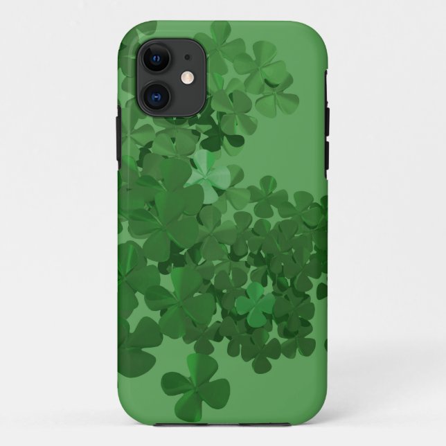 Funda De Case-Mate Para iPhone St. Patrick's Day Shamrock (Reverso)