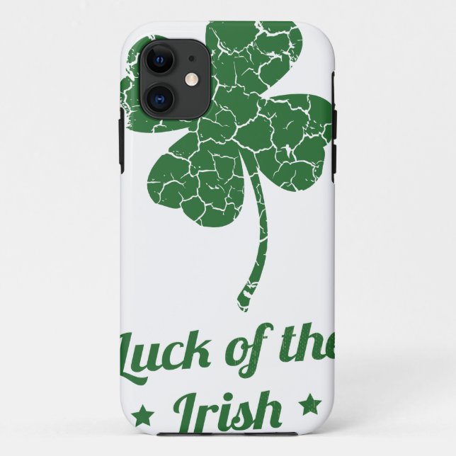 Funda De Case-Mate Para iPhone st patricks trébol afortunado angustiado (Reverso)
