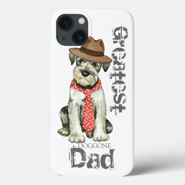 Funda De Case-Mate Para iPhone Standard Schnauzer Dad (Reverso)
