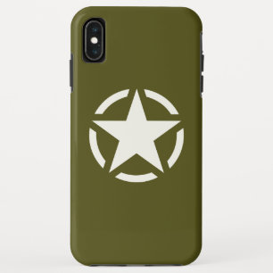 Funda Para iPhone XS Max Star Stencil Classic en Khaki Green