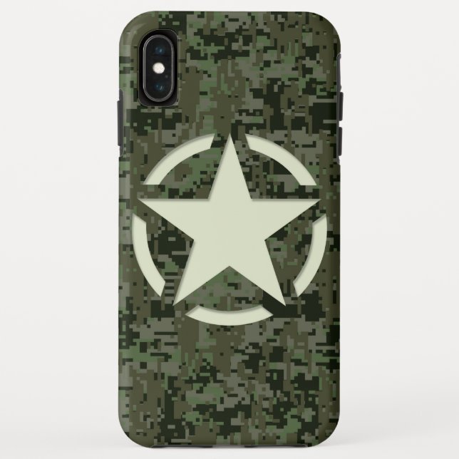 Funda De Case-Mate Para iPhone Star Stencil Digital Woodland (Reverso)