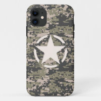 Star Stencil Etiqueta Decal Style Camuflaje Khaki 