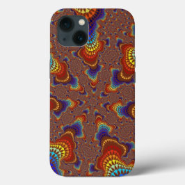 Funda Para iPhone 13 Starburst arcoiris marrón