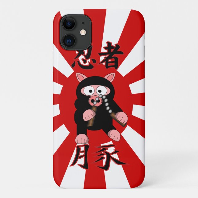 Funda De Case-Mate Para iPhone Starburst Ninja Pig Red (Reverso)