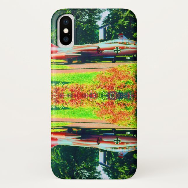 Funda De Case-Mate Para iPhone Starfighter del Museo Alemán Munich Deutsch (Reverso)