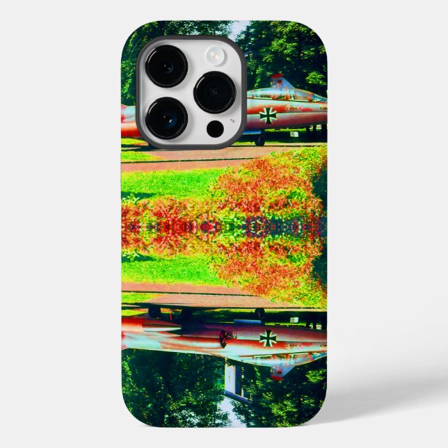Funda De Case-Mate Para iPhone Starfighter del Museo Alemán Munich Deutsch (Reverso )