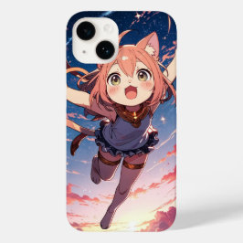 Funda Para iPhone 14 De Case-Mate Starry Chibi Cat