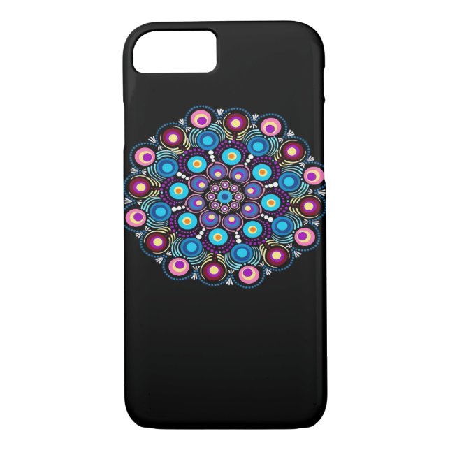 Funda De Case-Mate Para iPhone Starry Night Whimsigoth Dot Mandala (Reverso)