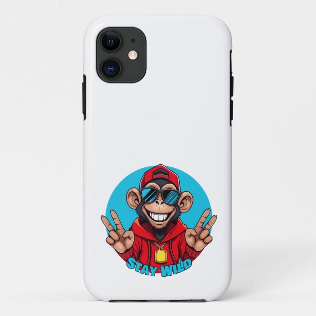 Funda De Case-Mate Para iPhone Stay Wild – Funny Streetwear (Reverso)