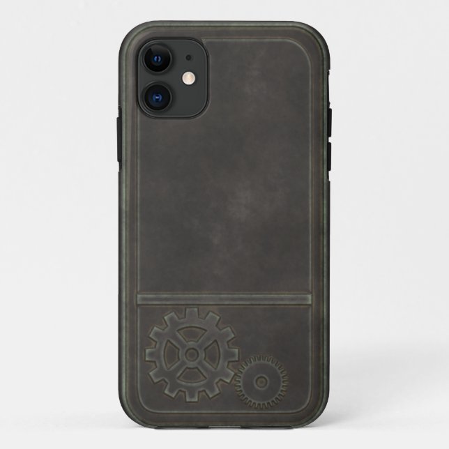 Funda De Case-Mate Para iPhone Steampunk de bronce (Reverso)