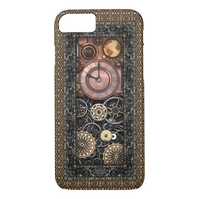 Funda De Case-Mate Para iPhone Steampunk elegante #2 (Reverso)