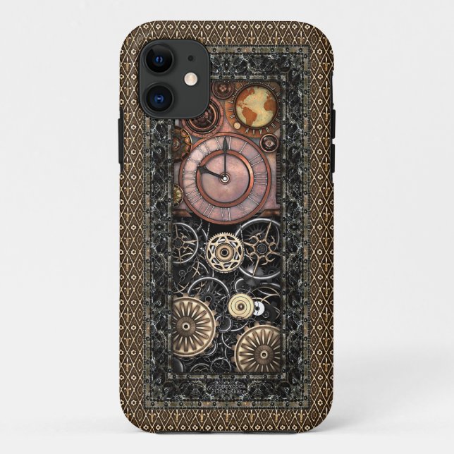 Funda De Case-Mate Para iPhone Steampunk elegante #2 (Reverso)