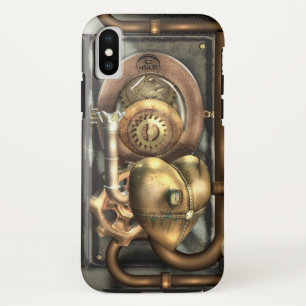Funda Para iPhone X Steampunk en el corazón
