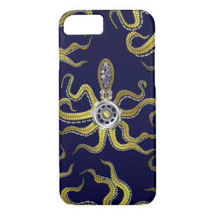 Funda Para iPhone 8/7 Steampunk Gears Octopus Kraken