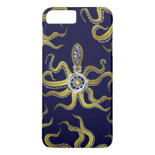Funda Para iPhone 8 Plus/7 Plus Steampunk Gears Octopus Kraken