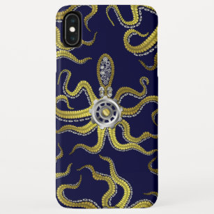 Funda Para iPhone XS Max Steampunk Gears Octopus Kraken