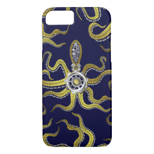Funda Para iPhone 8/7 Steampunk Gears Octopus Kraken