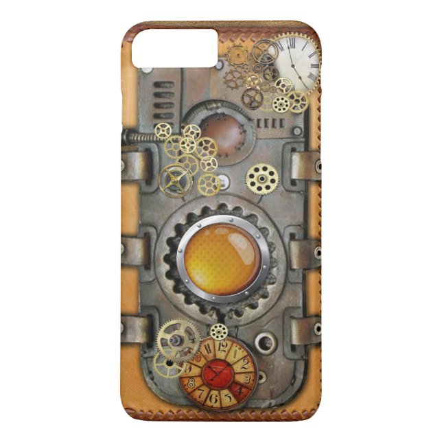 Funda De Case-Mate Para iPhone Steampunk on Leather (Reverso)