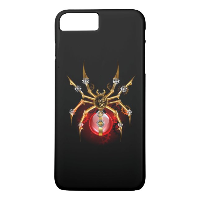 Funda De Case-Mate Para iPhone Steampunk spider on black (Reverso)