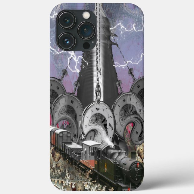 Funda De Case-Mate Para iPhone Steampunk Time Machine (Reverso )