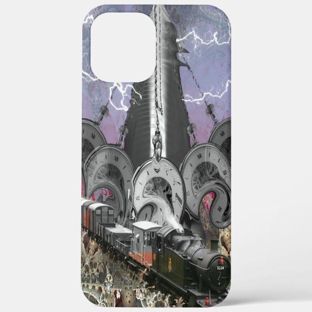 Funda De Case-Mate Para iPhone Steampunk Time Machine (Reverso )