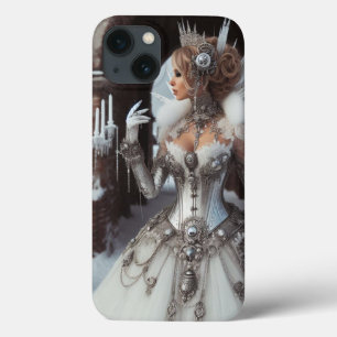 Funda Para iPhone 13 Steampunk Victorian Industrial Winter Queen