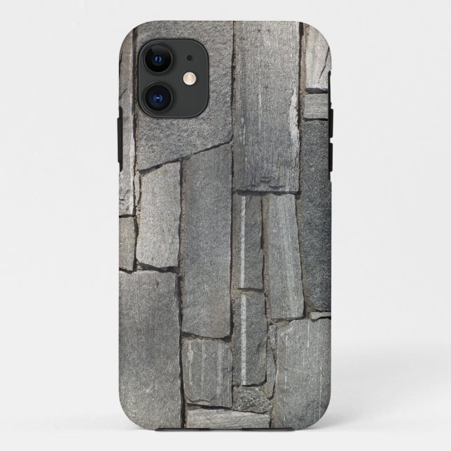 Funda De Case-Mate Para iPhone Steely Stone Wall (Reverso)