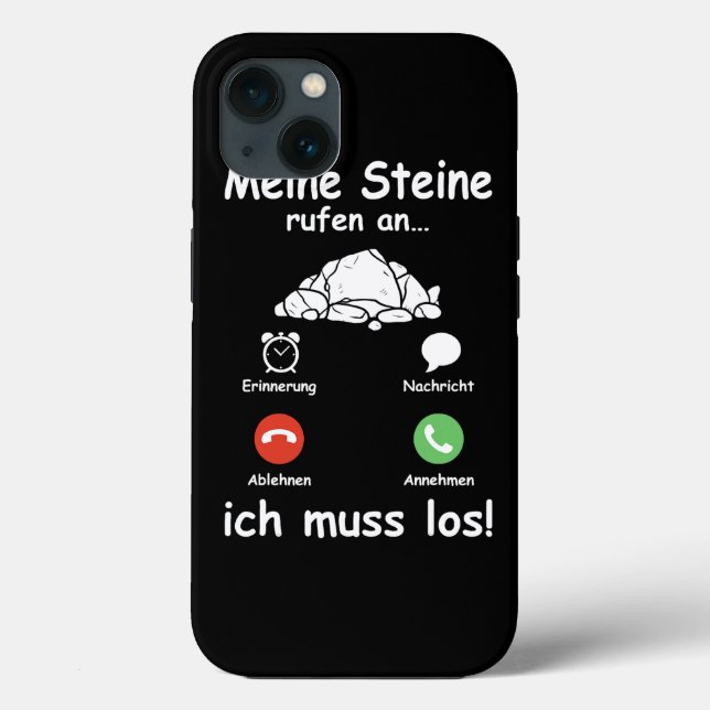 Funda De Case-Mate Para iPhone Steine Call Ich Muss Los Geólogo Funny Geólogo (Reverso )