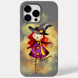Funda Para iPhone 14 Pro Max De Case-Mate Stellalunarts Halloween Witch Cute Chica Drastring
